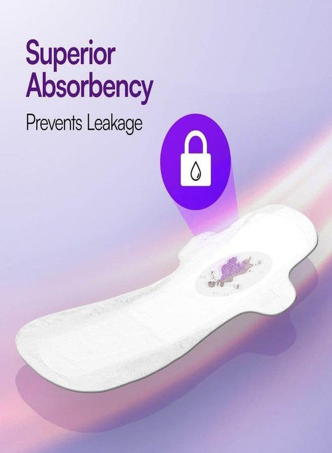 Flawsome Ultra Soft Sanitary Pads| Plant Based, Biodegradable | 10 Pads - XL (320mm, Light-Medium Flow) | Rash-Free, Leak-Proof & Breathable | 100% Toxin-Free | Extra Absorbent with Disposal Pouch - Image 4
